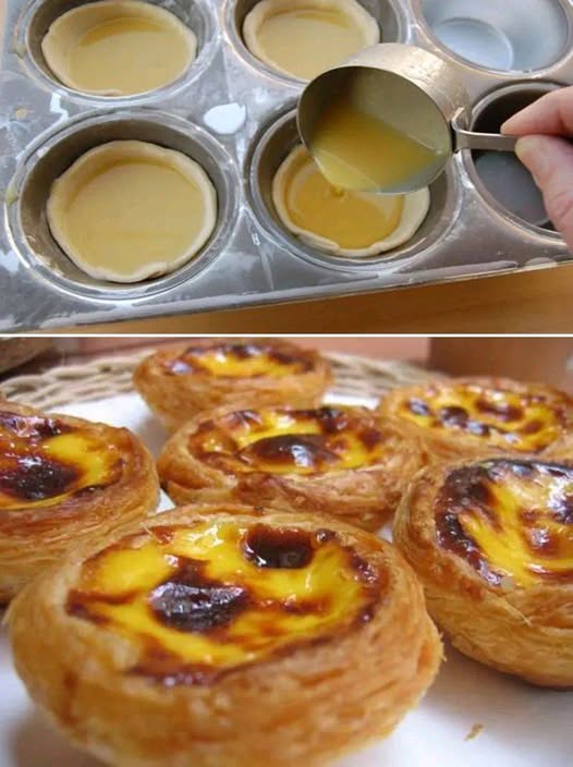 Auksiniai Portugališki Kreminiai Pyragėliai – Pastéis de Nata