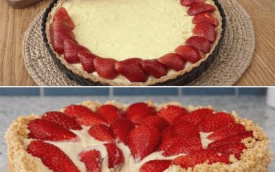 Kreminis braškių pyragas – gaivus ir gardus desertas
