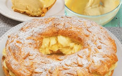 „Paris-Brest“ vanilės skonio „Diplomat“ kremas (lengva ir itin gardi versija)