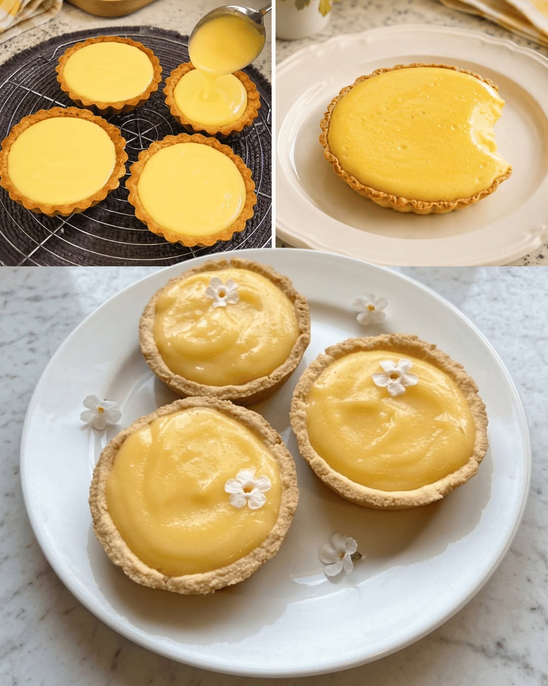 Itin kreminės naminių citrinų tartletės