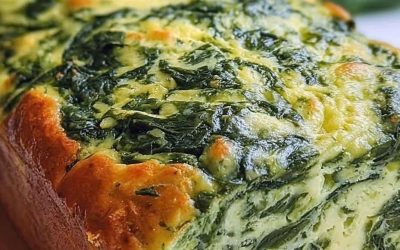 Keptas špinatų pudingas