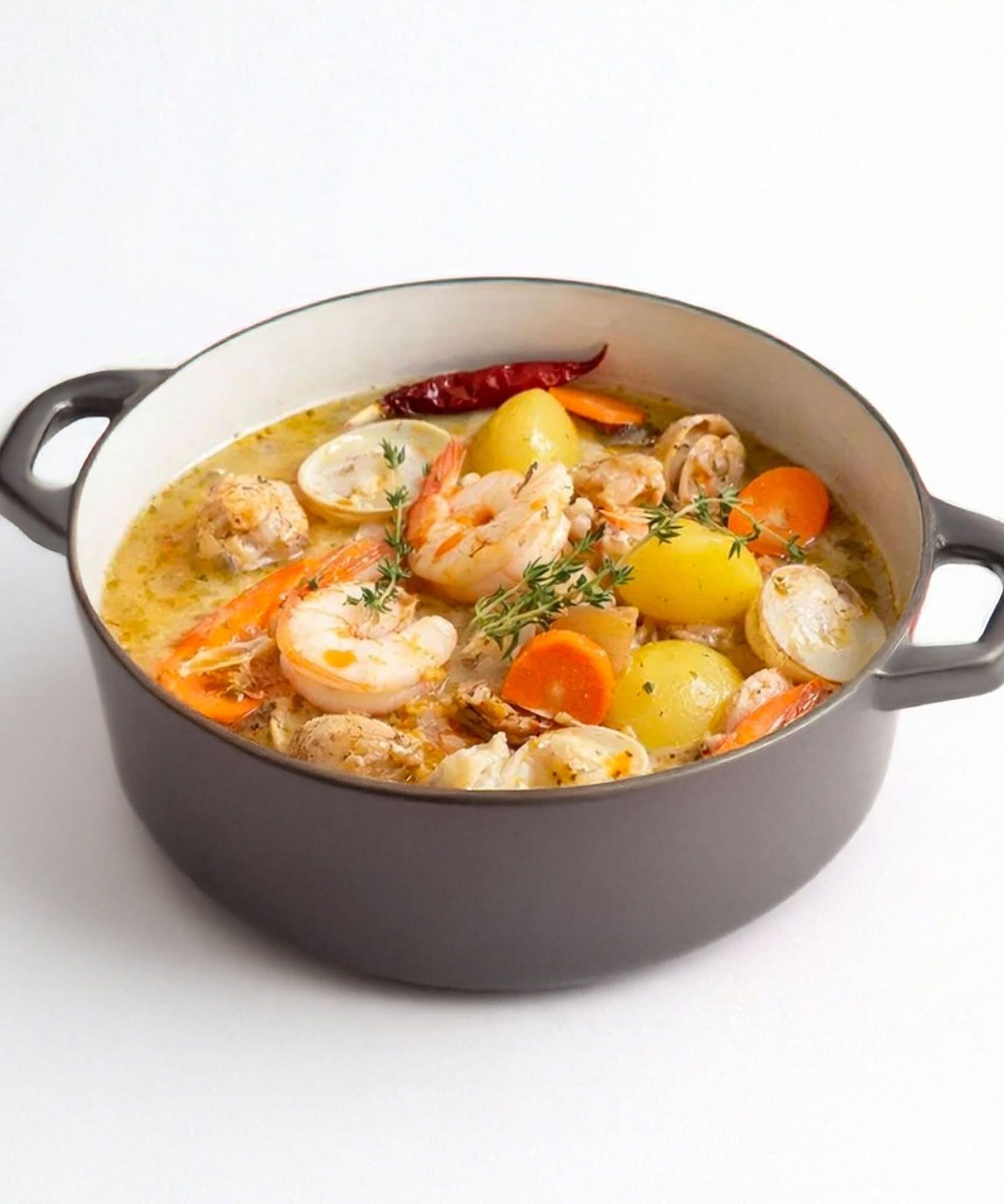🍲Jūros gėrybių troškinys troškinyje: gausus ir aromatingas receptas