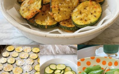 Traškūs, orkaitėje kepti cukinijų traškučiai (Airfryer versija) – greitas ir sveikas receptas