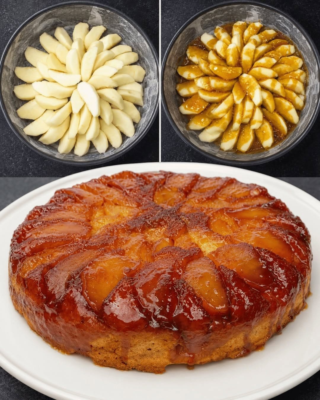 Karamelizuotas obuolių pyragas „Tatin“ – drėgnas ir gardus