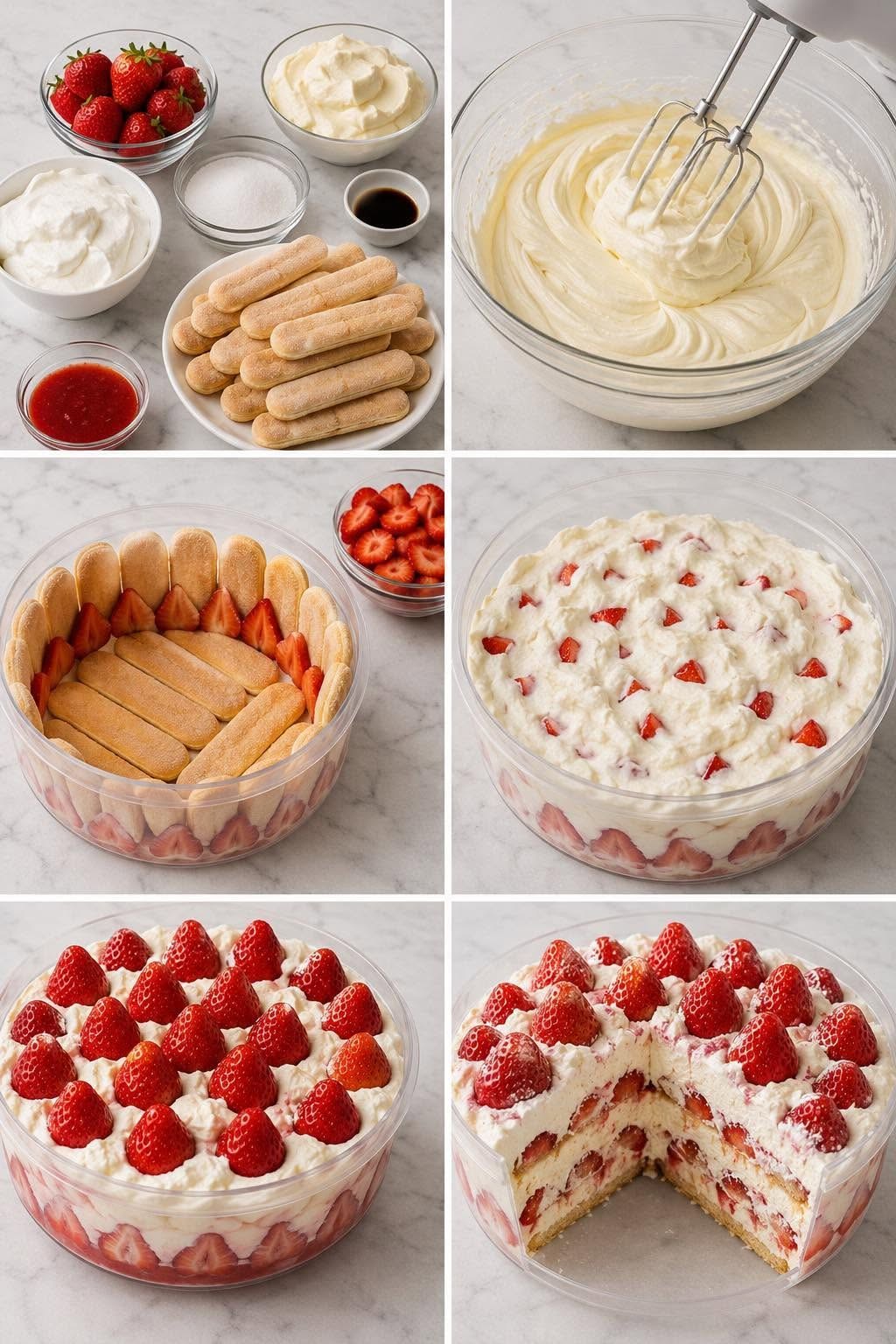 Braškių pyragaičiai tiramisu stiliumi