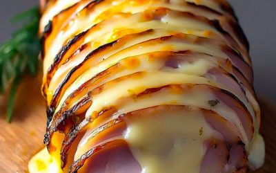 🥔🧀Keptos bulvės su kumpiu ir lydytu sūriu