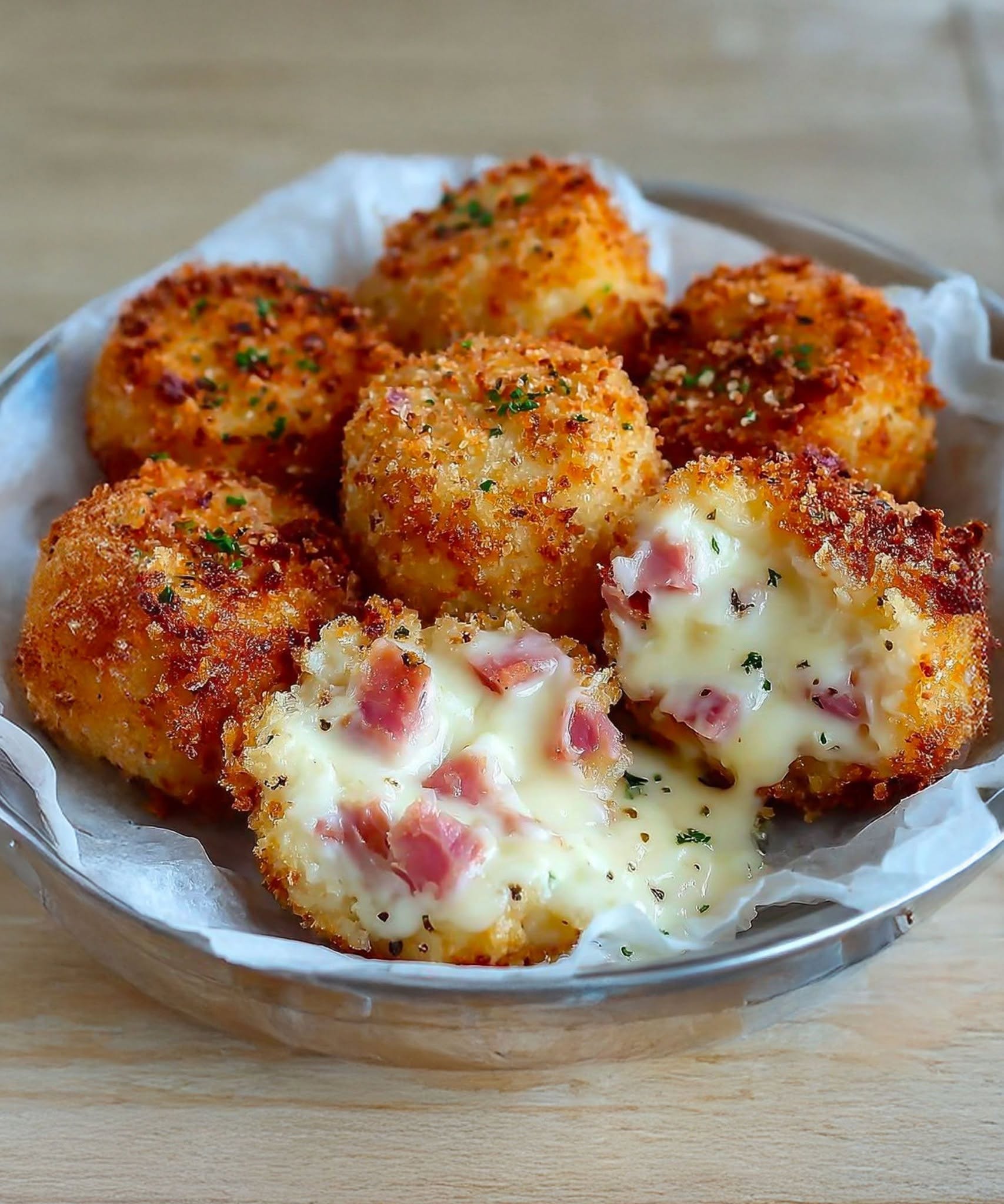 🧀Traškūs ir tirpstantys kumpio ir bešamelio kroketai