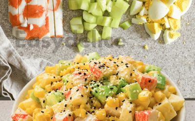 Kreminės surimi salotos – gaivios, lengvos ir itin gardžios!