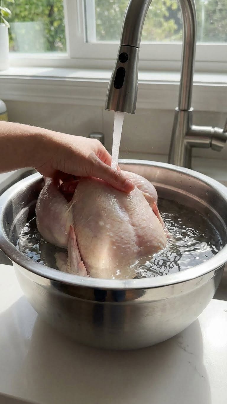 Kodėl žalios vištienos plovimas yra pavojinga klaida, kurią daro daugelis žmonių
